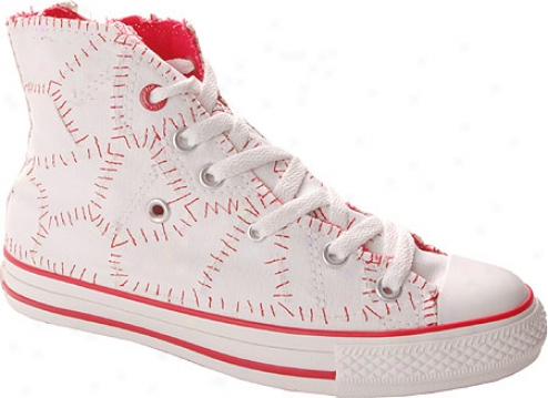 Converse (product) Red Chuck Taylor All Star 100 Mend It H Top - White/red Canvas