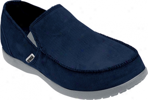 Crocs Santa Cruz Corduroy (men's) - Light Grey/navy