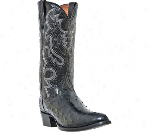 Dan Post Boots Tempe Dp2321 (men''s) - Black Full Quill Ostrich