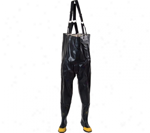 Diamond Rubber Products Plain Toe Chest High Waders 140 (men's) - Negro