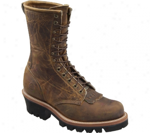 "double H 11"" Logger (men's) - Brown Full Grain Lesther"