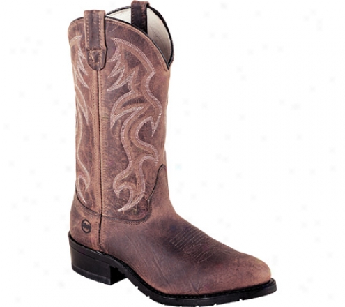 "double H 12"" Ag7 Work Western Safety Toe (men's) - Loose Brown Full Grain Leather"