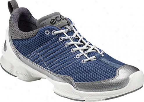 Ecco Biom Trainer 1.2 (men's) - Titanium Metallic/black Synthetic/textile