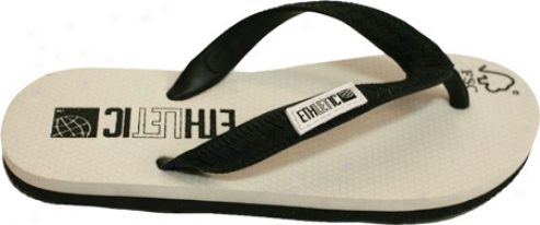 Ethletic Eco-friendly Flip Flop - White/black