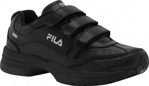 Fila Comfort Trainer Adjustable (men's) - Black/black/metallic Silver