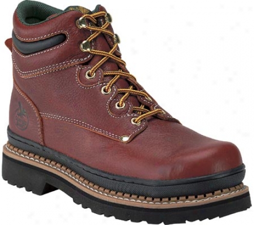 "georgia Boot G63 6"" Safety Toe (men's) - Soggy Redwood Full Grain Leather"