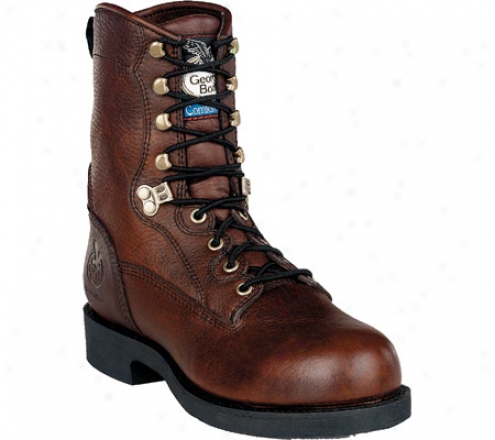 "georgia Boot G89 8"" Safety Toe Boot Comfort Core (men's) - Roan Full Grain Leather"