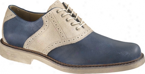 Hush Puppies Authentic (men's) - Blue Leather/off Pale Suede