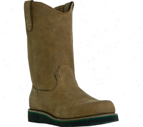 "john Deere Boots 10"" Steel Toe Wellington 4332 (men's) - Dark Tan Crazy Horse Leather"