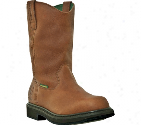 "john Deere Boots 11"" Waterproof Wellington 4202 (men's) - Maple Waterproof Full Grain Leather"