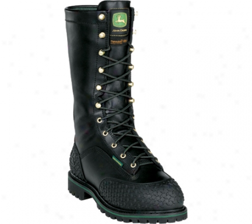 "john Deere Boots 12"" Insulated Waterproof Safety Toe Miners Boot (men's) - Black"