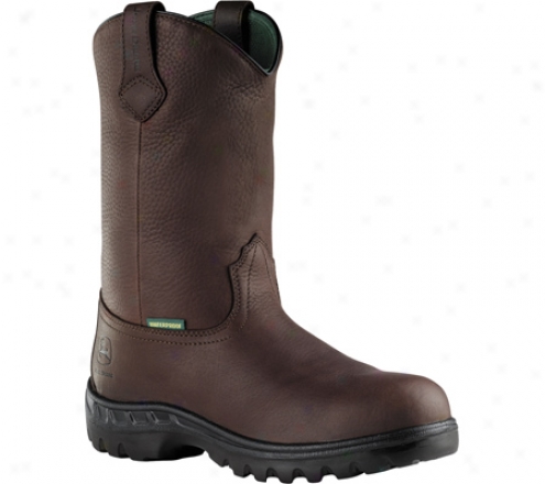 "john Deere Boots 12"" Waterproof Wellington 4501 (men's) - Brjar Tumbled Waaterproof Leather"