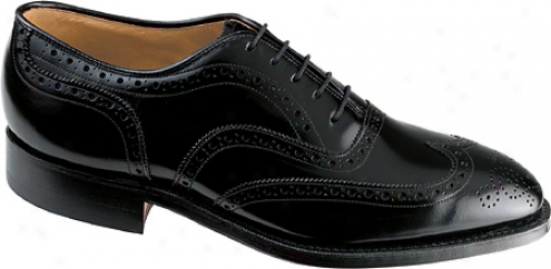 Johnston & Mu5phy Grsenwich (men's) - Black Polished European Cobbler Calf