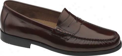 Johnston & Murphy Pannell Pemny (men's) - Burgundy Brushed Calfskin