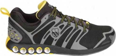 K-swiss Ariake Iii (men's) - Black/charcoal/bright Yellow