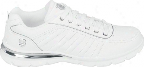 K-swiss Court Leather Comfort (men's) - White/silver