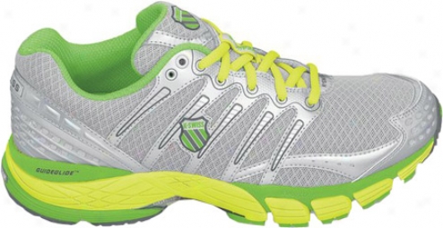 K-swiss Keahou Ii R (men's) - Silver/neon Lime/optic Yellow