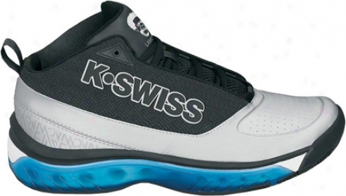 K-swiss Tubes Monfils Mid (men's) - Black/silver/strong Blue