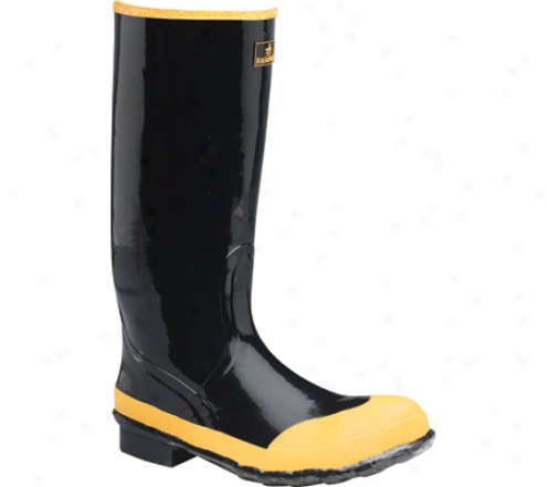 "lacrosse Pertaining  16"" Economy Knee Boot St (men's) - Black/yellow"
