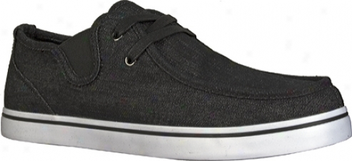 Lugz Sparks Slip Denim (men's) - Black/white Textile