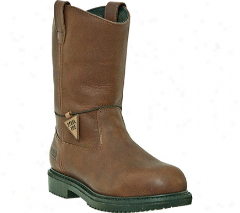 "mcrae Industrial 10"" Insulated Steel Toe Oil Field Wellington Mr854 (men's) - Brown Tmbled Leather"