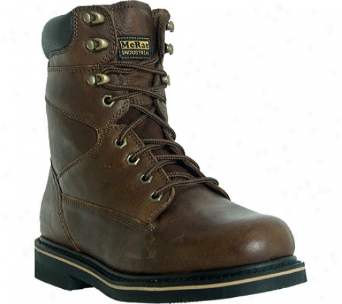 "mcrae Industrial 8"" Lacer Mr88122 (men's) - Peanut Brown Tumbled Leather"