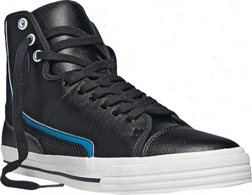 Pf Flyers Glide Leather - Black/blue Leather
