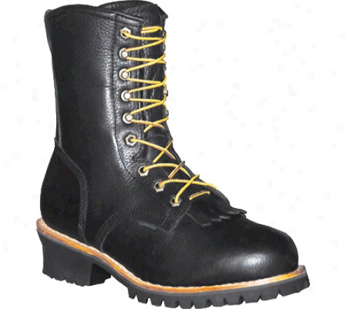 "pro Thread Logger Boot 10"" (men's) - Black Full Grain Leather"