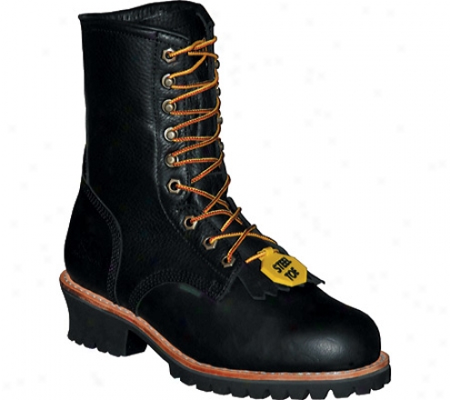 "pro Line Logger Boot 10"" Case-harden Toe (men's) - Black Full Grain Leather"