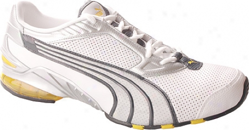 Puma Alacron L (men's) - White/metallic Silver/new Navy