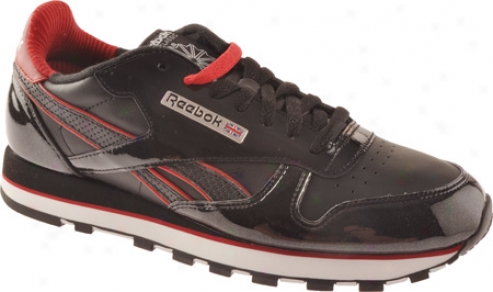 Reebok Cl Leather Se (men's) - Black/flash Red/white