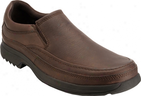 Rockort Barrows Loft Moc Slip On (men's) - Dark Brown Full Grain Leather