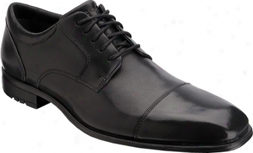 Rockport Fairwood Captoe Wp (men's) - Black Waterproof Full Grain Leather