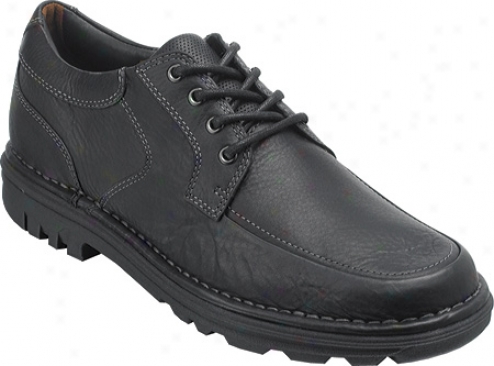 Rockport Valle yLodge (men's) - Black Full Graln Leather