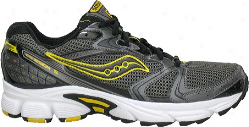 Saucony Grid Cohesion 5 (men's) - Grey/black/yellow