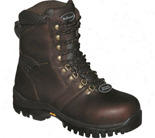 "sensortram Badger 8"" Comp Toe Work Boot (men's) - Dark Brown Full Grain Leather"