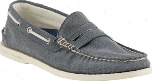 Sperry Top-sider A/o Penny Canvas (men's) - Navy Salt Washed