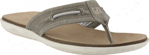 Sperry Top-sider A/o Thong (men's) - Olive Salt Washd Canvas