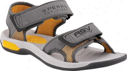 Sperry Top-sider Coastal Runner 2-strap With Asv (men's) - Grey/navy/yellow