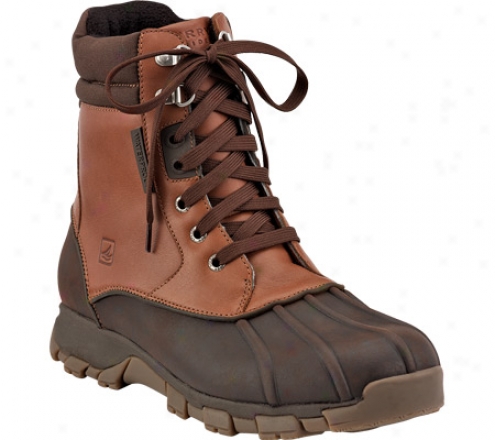 Spefry Top-sider Wetlands High (men's) - Dark Brown/tan