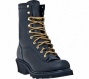 "john Deere Boots 9"" Lace-up Logger 9220 (men's) - Black Full Grain Water Proof Leather"