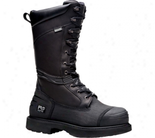 "timberland 14"" Steel Toe Mining Boot (men's) - Black Full Grain Leather"
