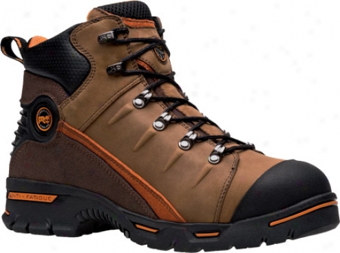 "timberland Endurance Pr 6"" Steel Toe Hiker (men's) - Tan/brown Split Suede Leather"