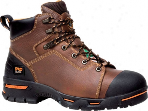 "timberland Endurance Pr 6"" Watterproof Steel Toe (men's) - Rancher Brown Full Grain Leather"