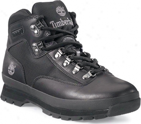 Timberland Euro Hiker Fabric/leather (men's) - Black Smooth