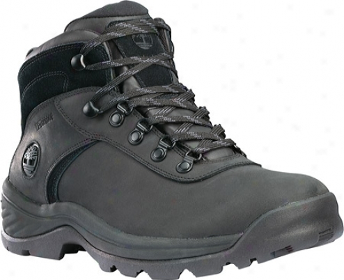 Timberland Flume Mid Waterproof Boot (men's) - Black Waterproof Leather
