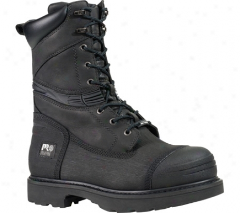 "timberland Gravel Pit 10"" Steel Toe (men's) - Black Full Grajn Leather"