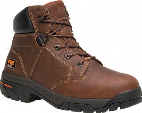 "timberland Helix 6"" Waterproof Safety Toe (men's) - Brown Full Grain Leather"