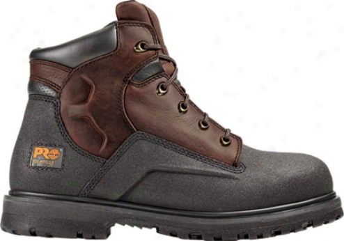 "timberland Powerwelt 6"" Steel Toe (men's) - Brown Oiled Leather/black Leather