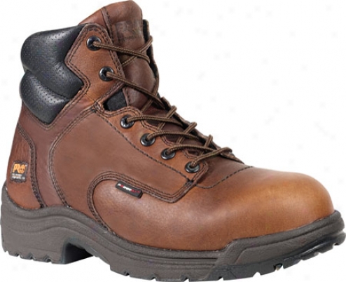 "timberland Titan 6"" Compounded Toe (men's) - Camel Brown Full Grain Leathdr"